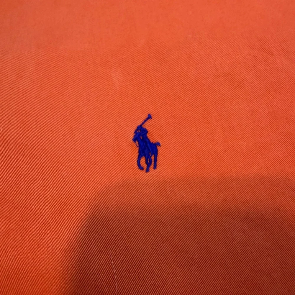 Polo Ralph Lauren Blake Shirt Mens Lg Orange Cotton Twill Button Down Long Slv
